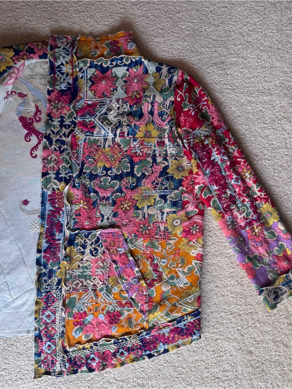 Johnny Was: Embroidered Open Cardigan. - Picture 2 of 8
